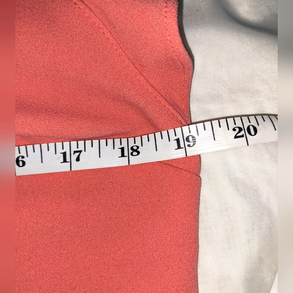 7th Avenue New York & Company Design Studio Split Neck Ruffle Top - Picture 7 of 8